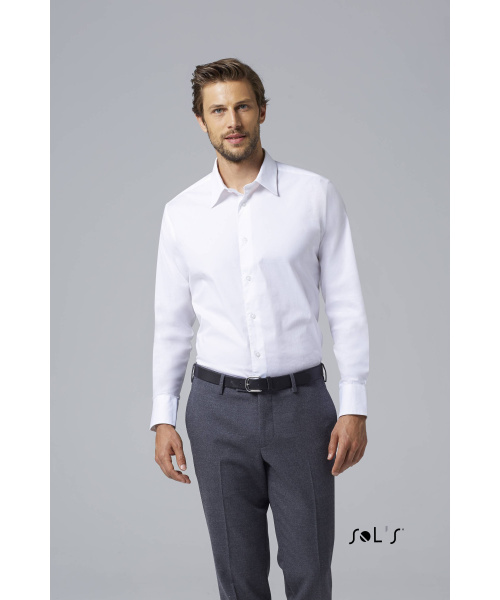 DoRachoty.cz - Pánská elastická košile s dlouhým rukávem Sol´s - Brighton